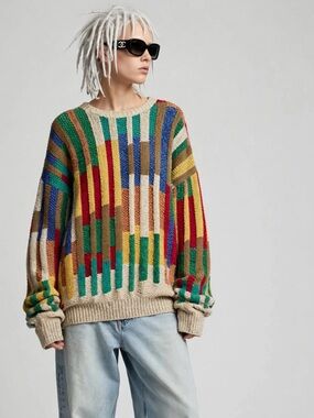 Northern Isles hand knit cotton sweater